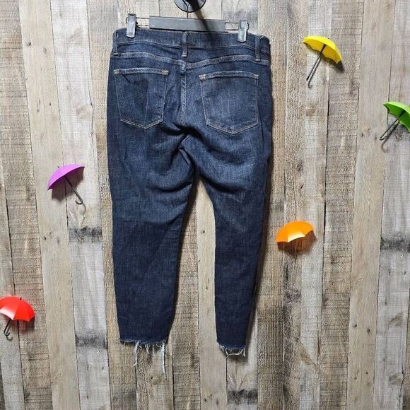 Frame Le Garçon Crop Convant Distressed Straight Leg Jeans - Picture 2 of 4